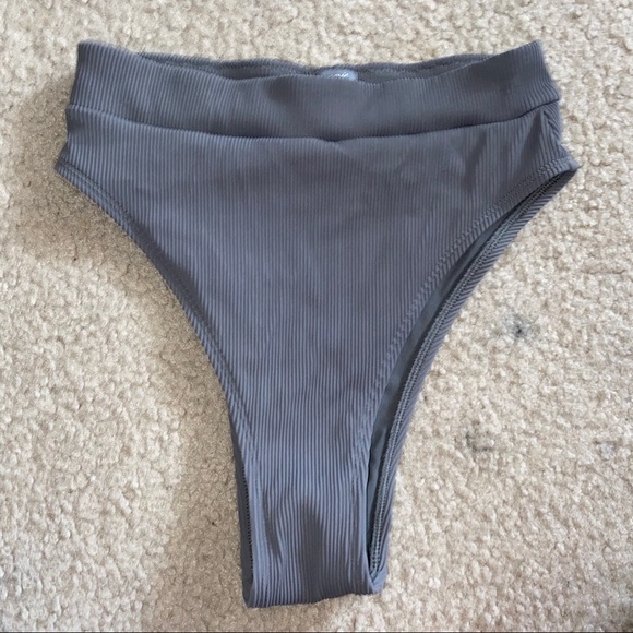 American Eagle grey ribbed bikini set - Picture 5 of 5